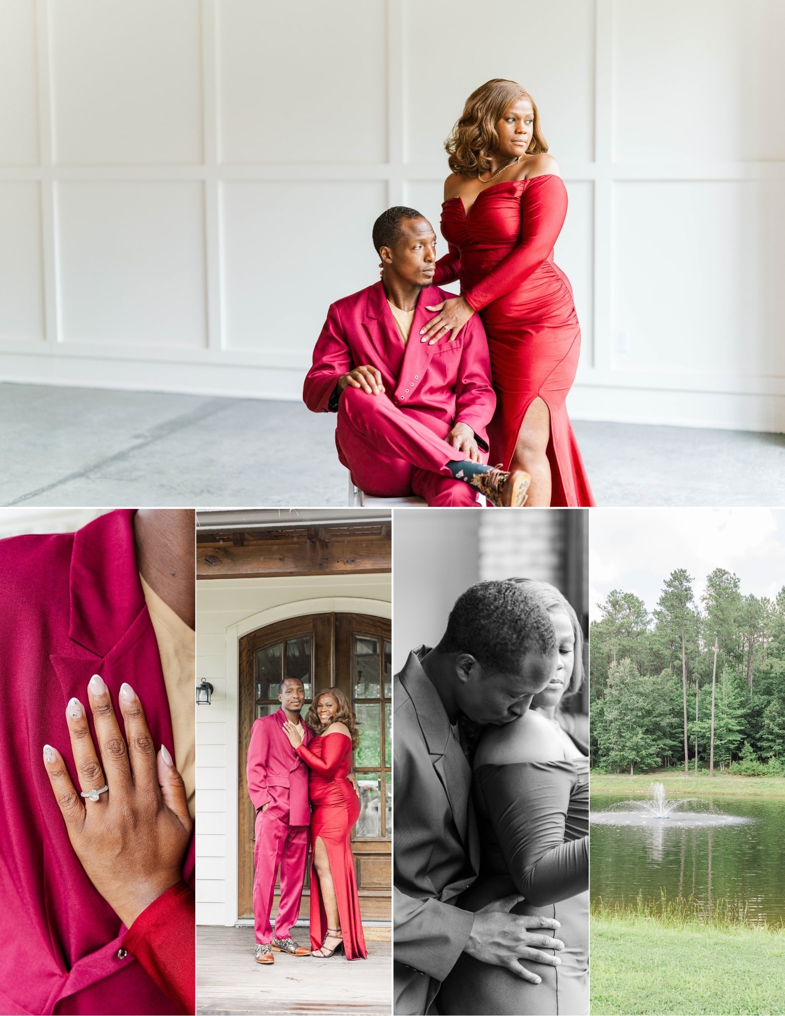 This is a photo collage of Barry and Alexus engagement session. Showing a preview of what is to come in this blog post. 